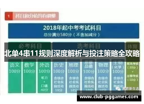 北单4串11规则深度解析与投注策略全攻略
