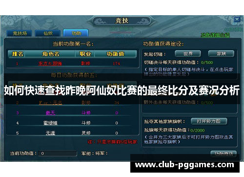 如何快速查找昨晚阿仙奴比赛的最终比分及赛况分析
